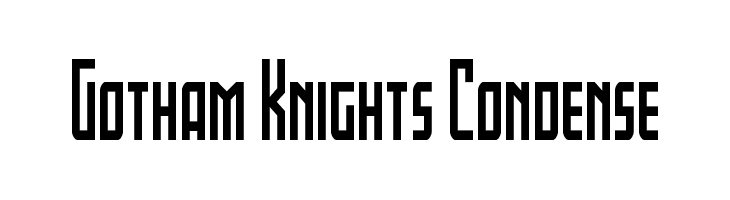 Gotham Knights Condense  font caratteri gratis