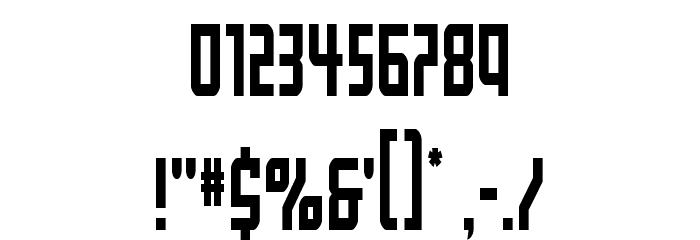 Gotham Knights Condense Font OTHER CHARS