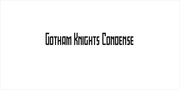 Gotham Knights Condense Logo
