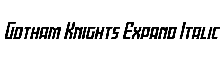 Gotham Knights Expand Italic  Frei Schriftart Herunterladen