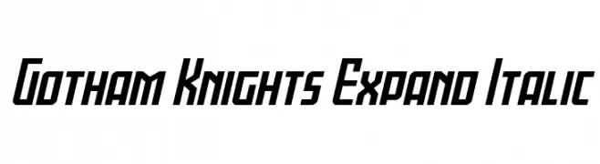 Gotham Knights Expand Italic  Fuentes Gratis Descargar