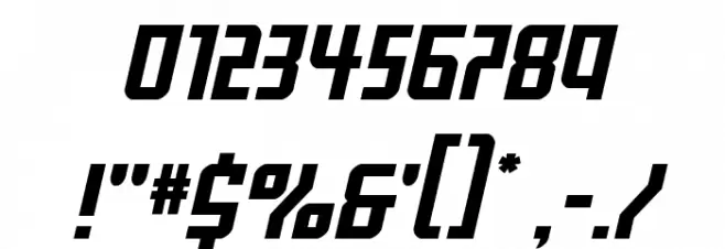 Gotham Knights Expand Italic Font OTHER CHARS