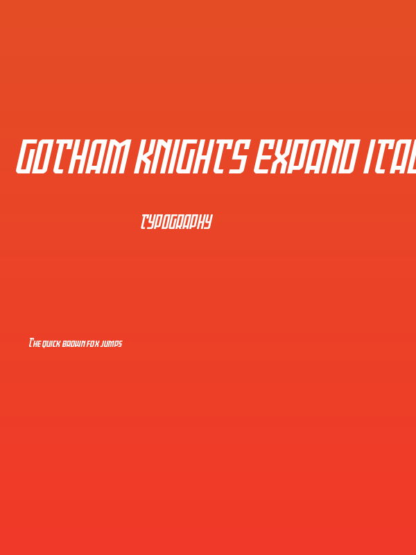 Gotham Knights Expand Italic Poster
