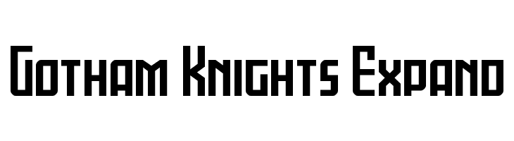 Gotham Knights Expand  नि: शुल्क फ़ॉन्ट्स डाउनलोड