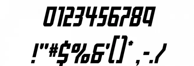 Gotham Knights Italic Font OTHER CHARS