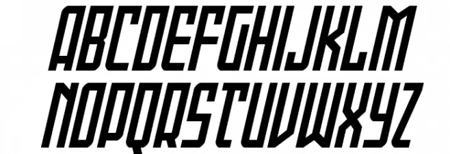 Gotham Knights Italic Caratteri MAIUSCOLE