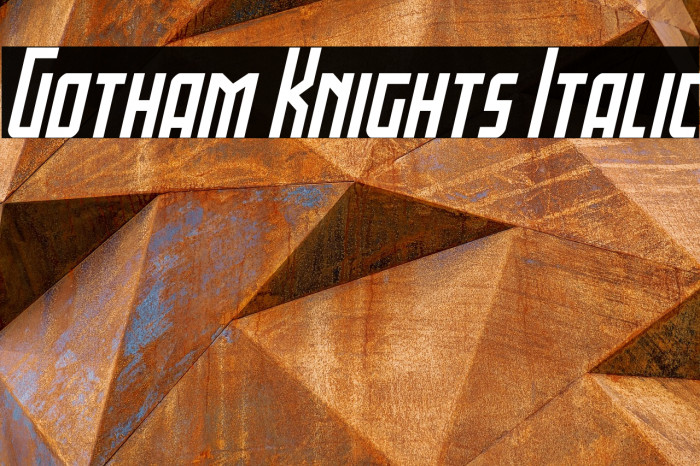 Gotham Knights Italic Example 2