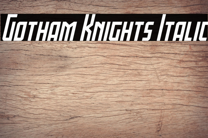 Gotham Knights Italic Example 3