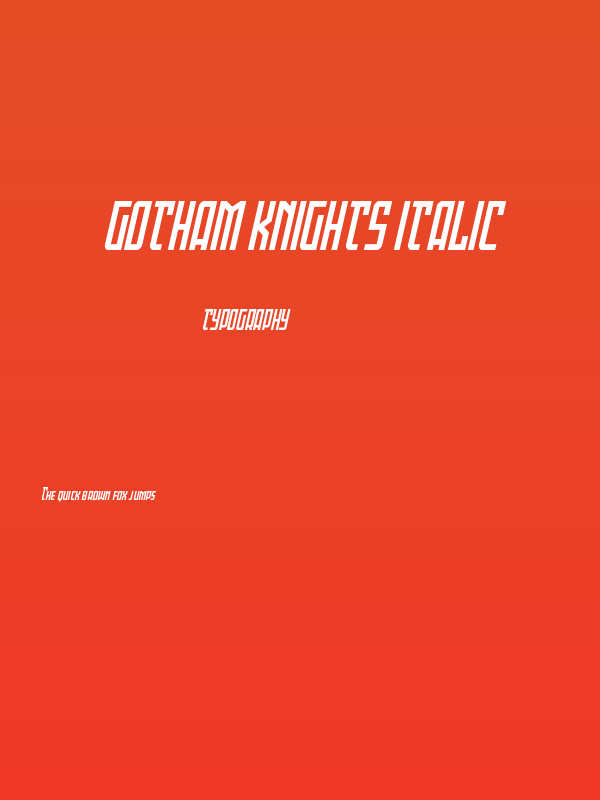 Gotham Knights Italic Poster