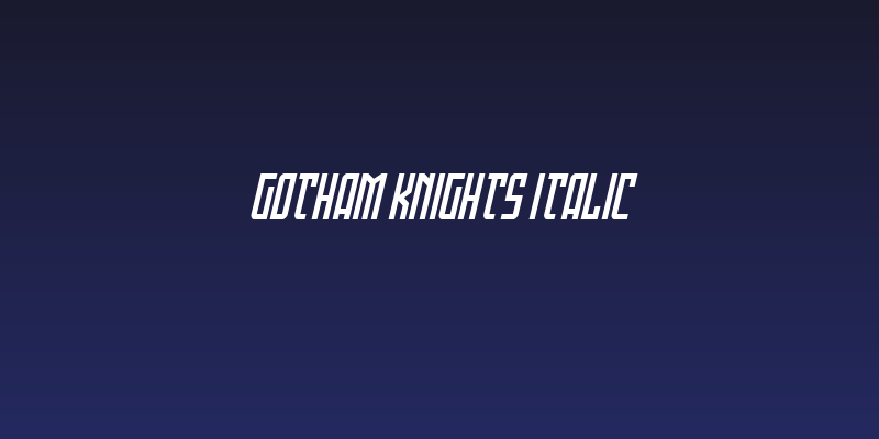 Gotham Knights Italic Social Header