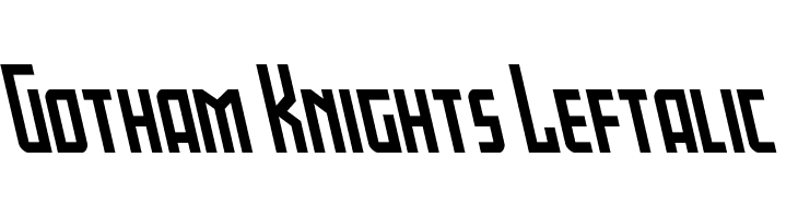 Gotham Knights Leftalic  Скачать бесплатные шрифты