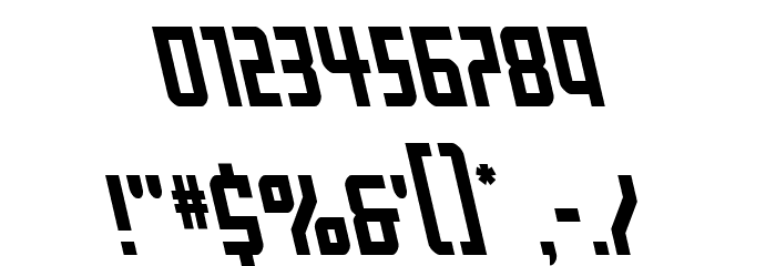 Gotham Knights Leftalic Font OTHER CHARS