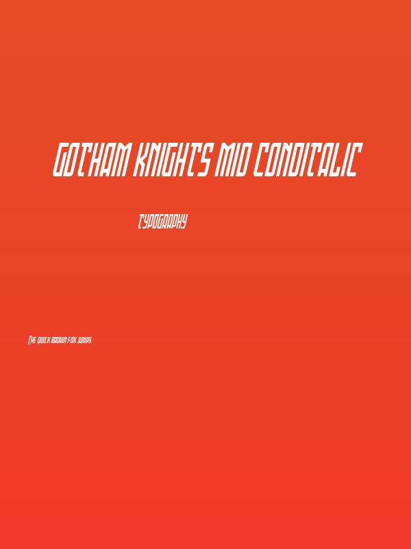 Gotham Knights Mid CondItalic Poster