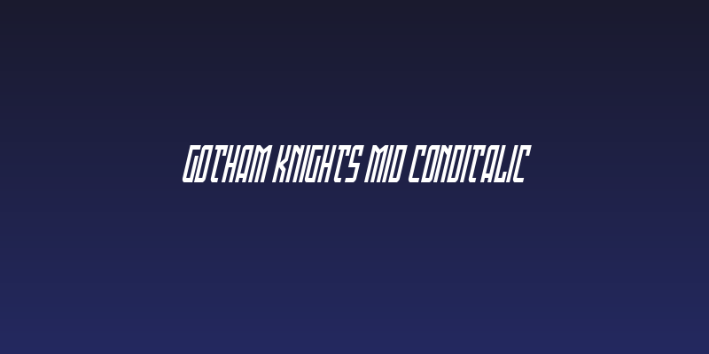 Gotham Knights Mid CondItalic Social Header
