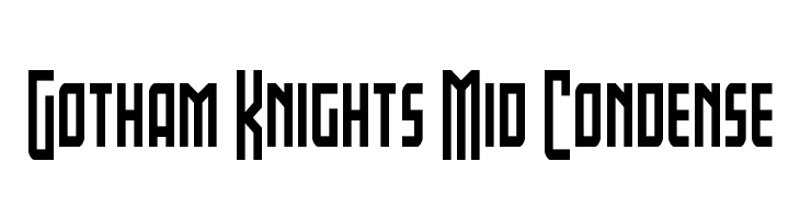 Gotham Knights Mid Condense  免费字体下载
