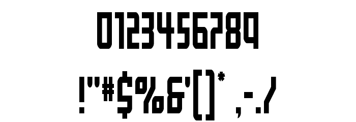 Gotham Knights Mid Condense Font OTHER CHARS