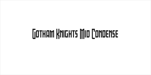 Gotham Knights Mid Condense Logo