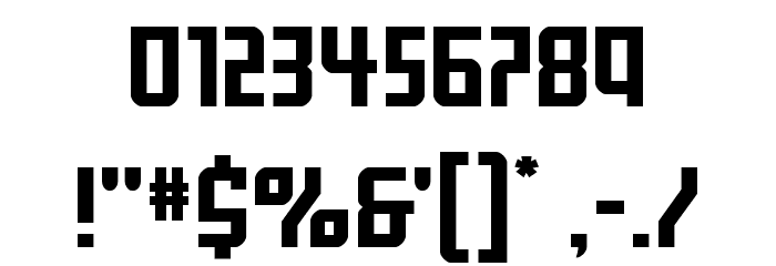 Gotham Knights Mid Expand Font OTHER CHARS