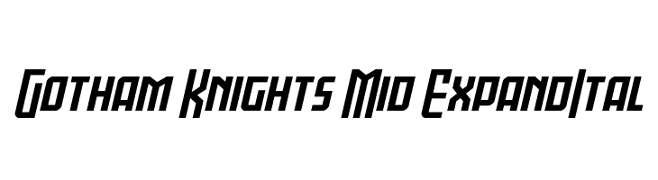Gotham Knights Mid ExpandItal  免费字体下载