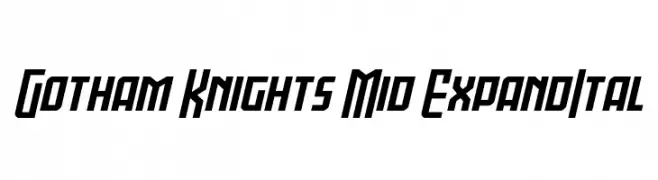 Gotham Knights Mid ExpandItal  les polices de caractères gratuit tlcharger
