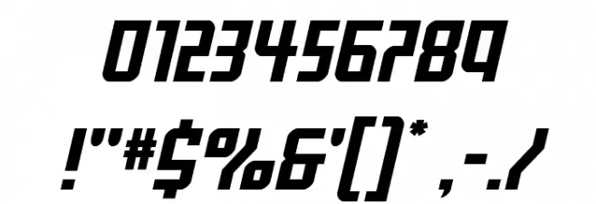 Gotham Knights Mid ExpandItal Font OTHER CHARS