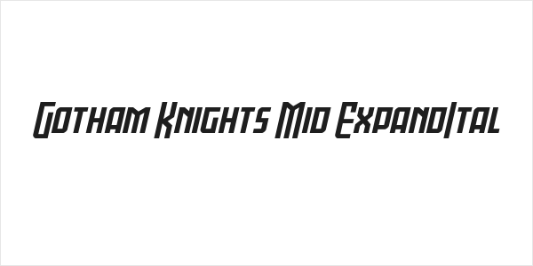 Gotham Knights Mid ExpandItal Logo