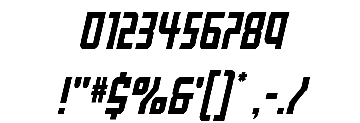 Gotham Knights Mid Italic Font OTHER CHARS