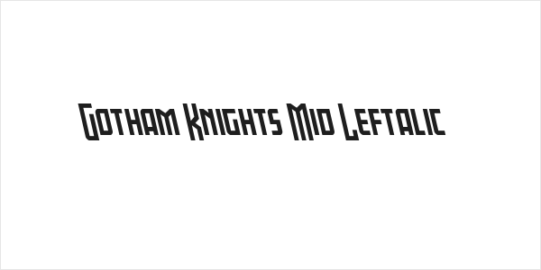 Gotham Knights Mid Leftalic Logo