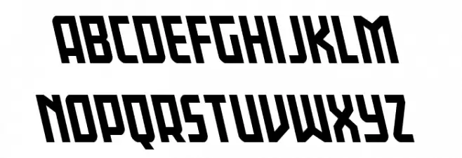 Gotham Knights Mid Leftalic Font Litere mici