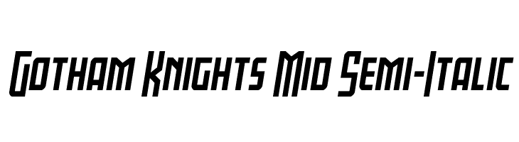 Gotham Knights Mid Semi-Italic  नि: शुल्क फ़ॉन्ट्स डाउनलोड