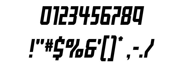 Gotham Knights Mid Semi-Italic Font OTHER CHARS