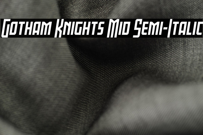 Gotham Knights Mid Semi-Italic Example 2