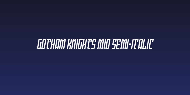 Gotham Knights Mid Semi-Italic Social Header