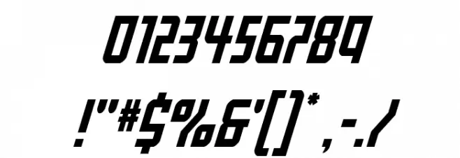 Gotham Knights Mid Super-Ital Font OTHER CHARS