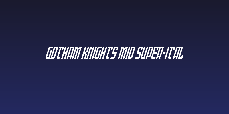 Gotham Knights Mid Super-Ital Social Header