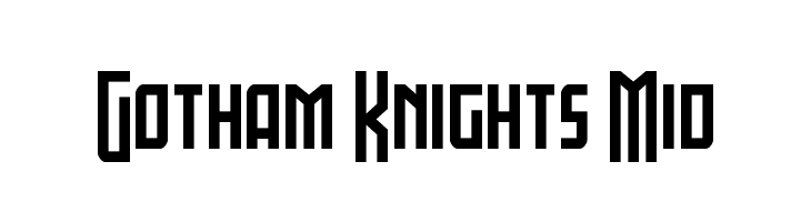 Gotham Knights Mid  Frei Schriftart Herunterladen