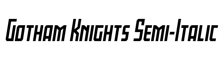 Gotham Knights Semi-Italic  baixar fontes gratis