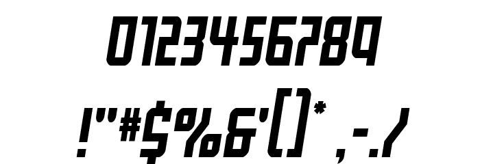 Gotham Knights Semi-Italic Font OTHER CHARS
