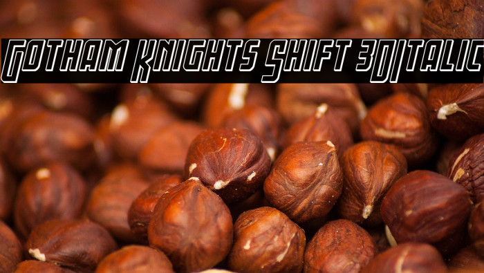 Gotham Knights Shift 3DItalic Example 1