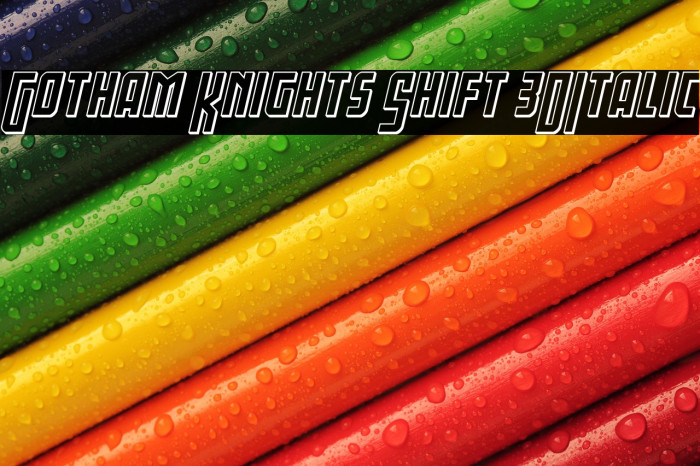 Gotham Knights Shift 3DItalic Example 2