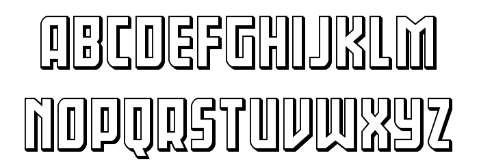 Gotham Knights Shift 3D Font LOWERCASE