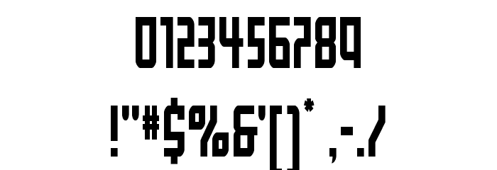Gotham Knights Shift Condense Font OTHER CHARS