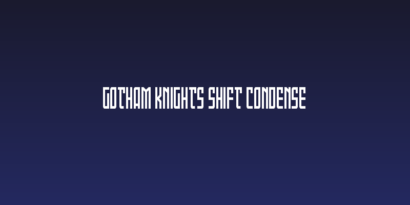 Gotham Knights Shift Condense Social Header