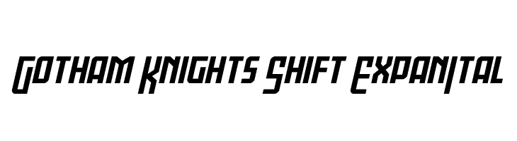 Gotham Knights Shift ExpanItal  免费字体下载