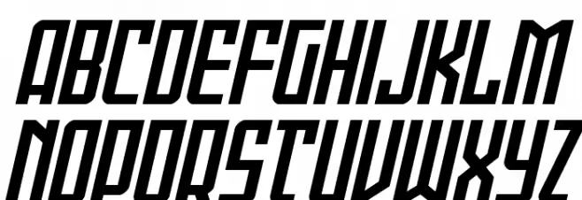 Gotham Knights Shift ExpanItal Font UPPERCASE