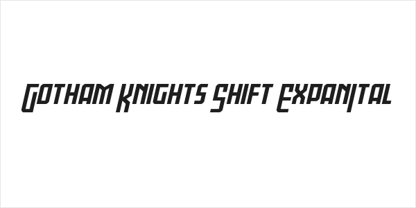 Gotham Knights Shift ExpanItal Logo