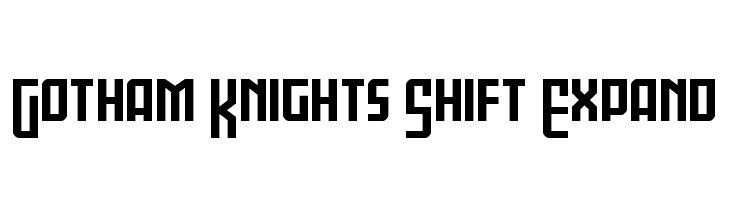 Gotham Knights Shift Expand  Free Fonts Download
