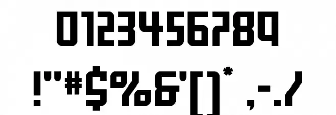 Gotham Knights Shift Expand Font OTHER CHARS