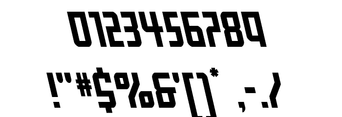 Gotham Knights Shift Leftalic Font OTHER CHARS