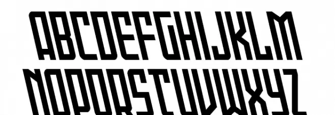Gotham Knights Shift Leftalic 字体 大写